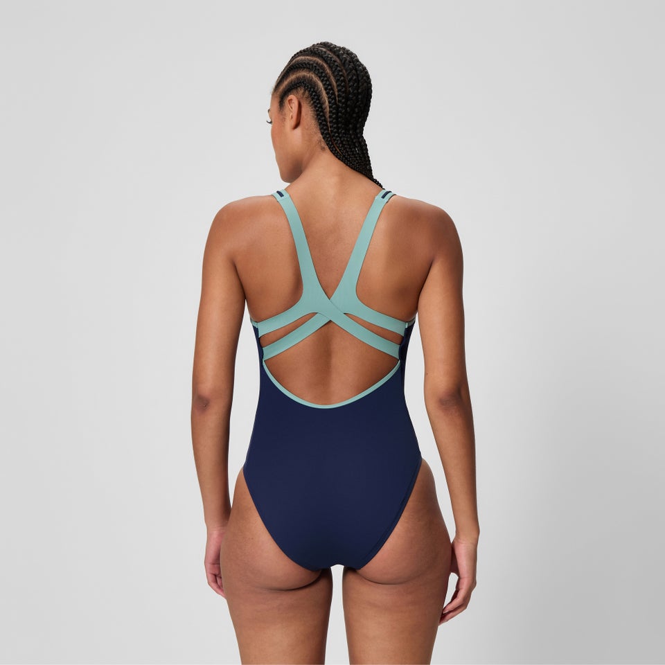Women's Sculpture One Piece Navy/Green