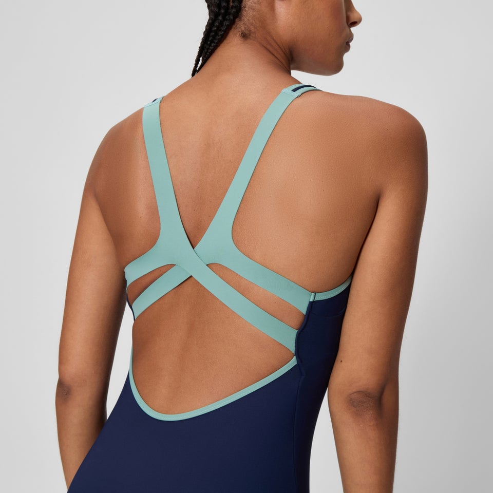 Women's Sculpture One Piece Navy/Green