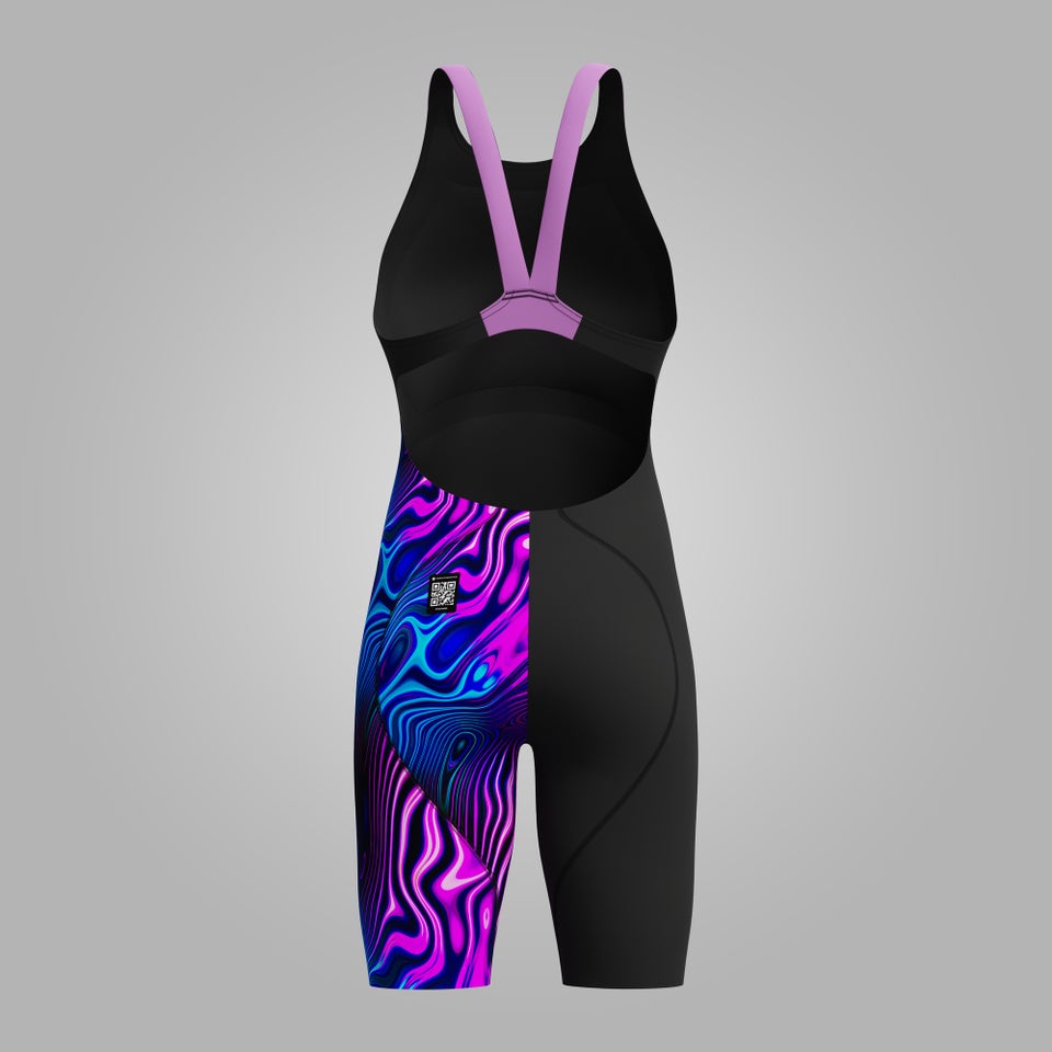 Girls Fastskin LZR Ignite Kneeskin Black/Pink