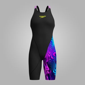 Girls Fastskin LZR Ignite Kneeskin Black/Pink - 9-10