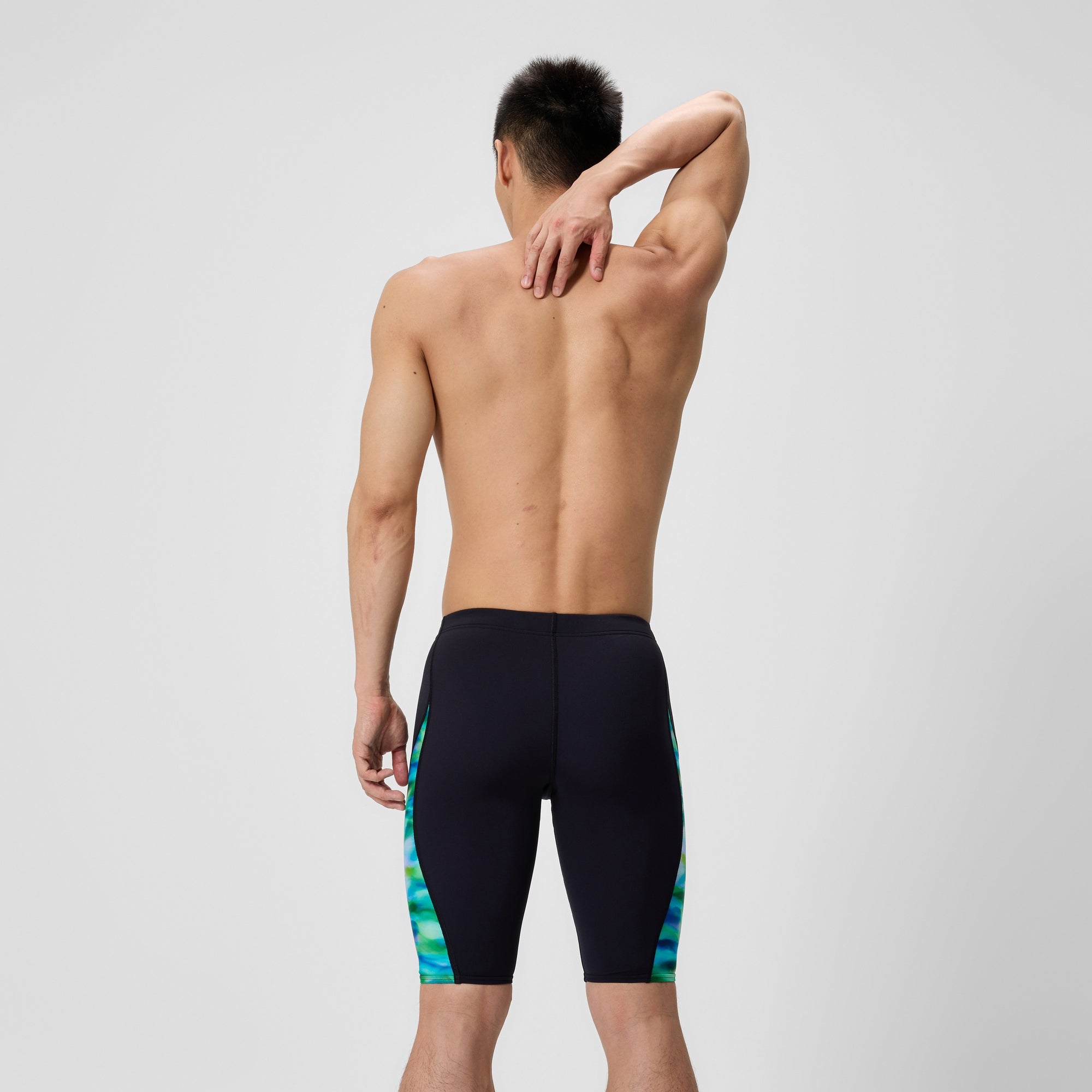 Men's Club Training Spliced Jammer Black/Green | Speedo USA
