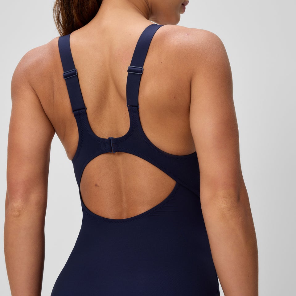 Monopièce à dos papillon Sculpture pour femmes, bleu marine