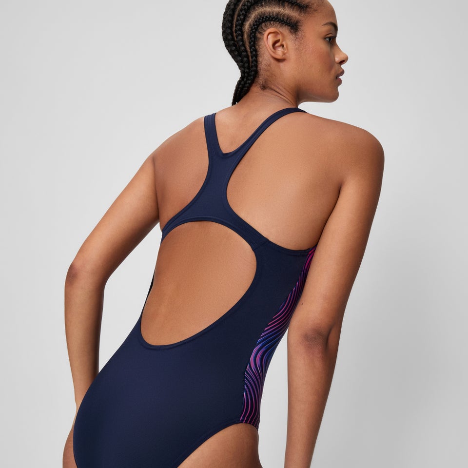 Women's Medalist Printed One Piece Purple/Navy