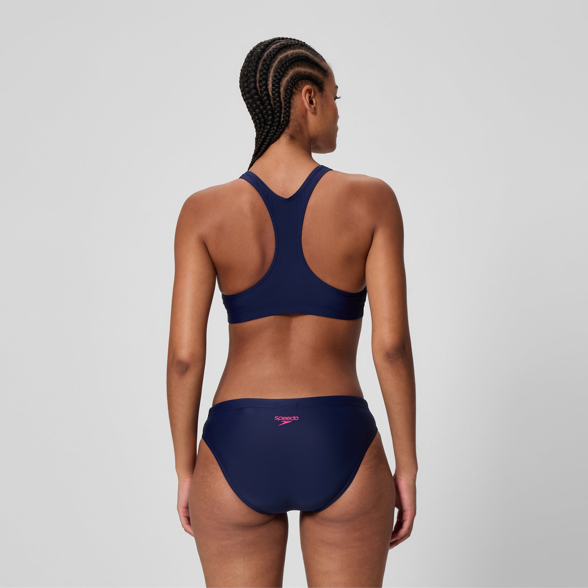Women's Colorblock Splice 2.0 Two Piece Navy/Pink | Speedo USA