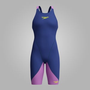 Girls Fastskin LZR Ignite Kneeskin Navy/Purple - 9-10