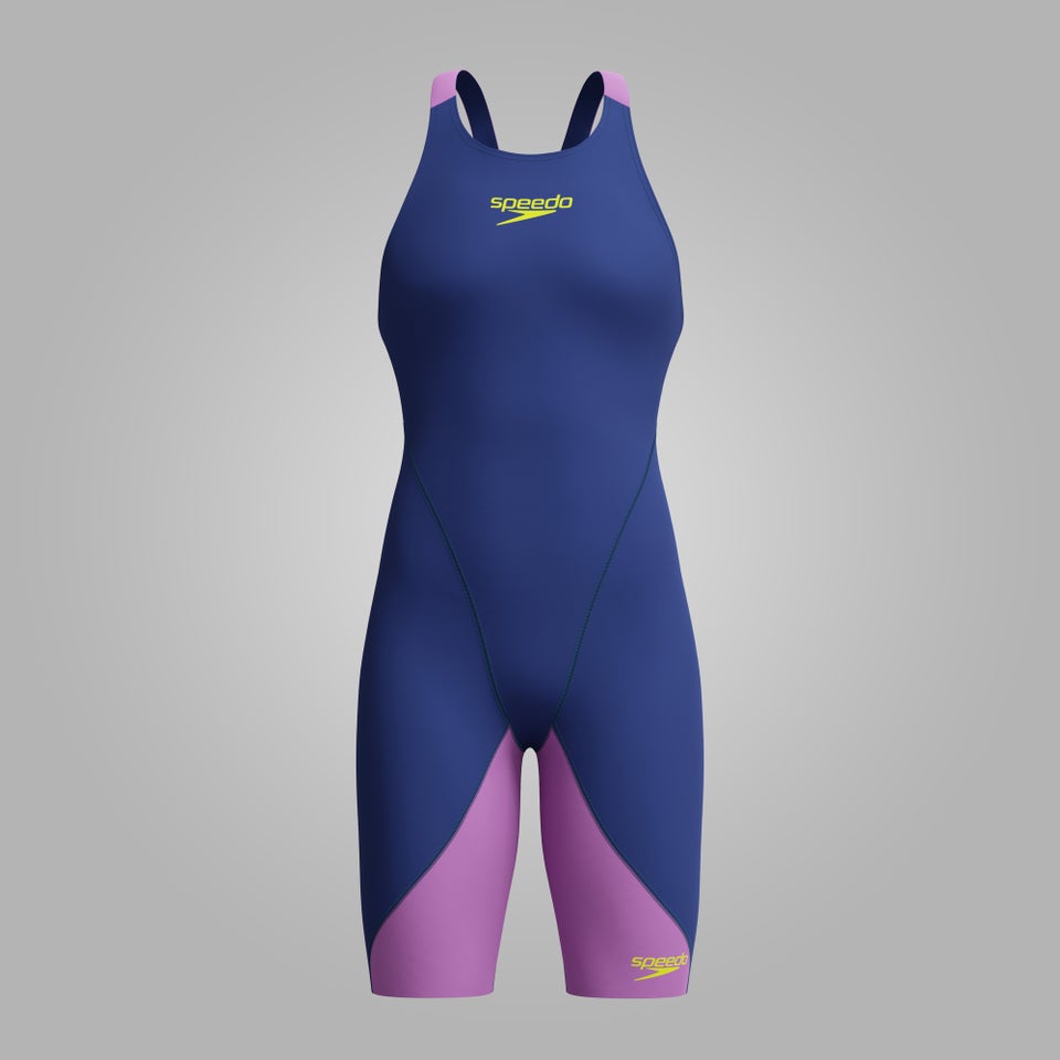 Girls Fastskin LZR Ignite Kneeskin Navy/Purple