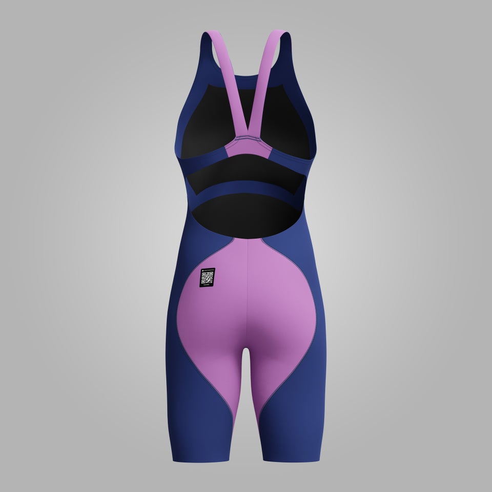 Girls Fastskin LZR Ignite Kneeskin Navy/Purple