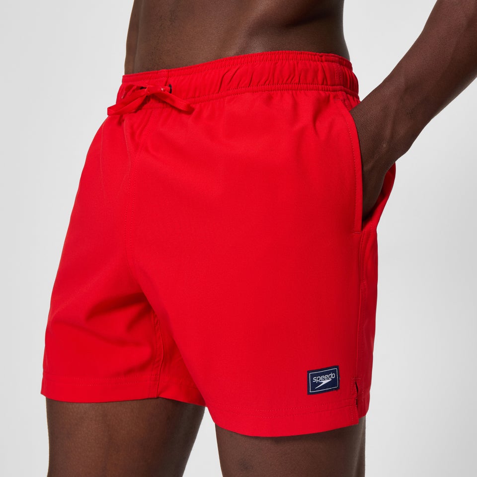 Herren Klassische Badeshorts 40 cm mit Logo Rot
