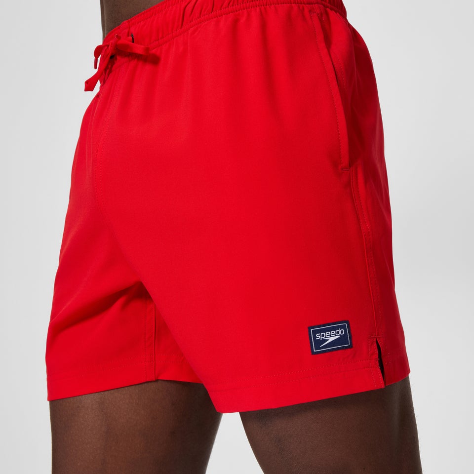 Herren Klassische Badeshorts 40 cm mit Logo Rot