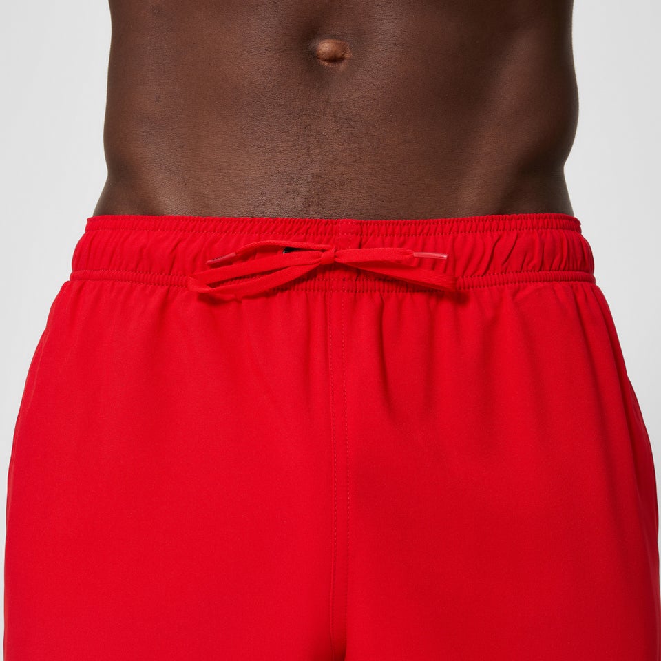 Herren Klassische Badeshorts 40 cm mit Logo Rot