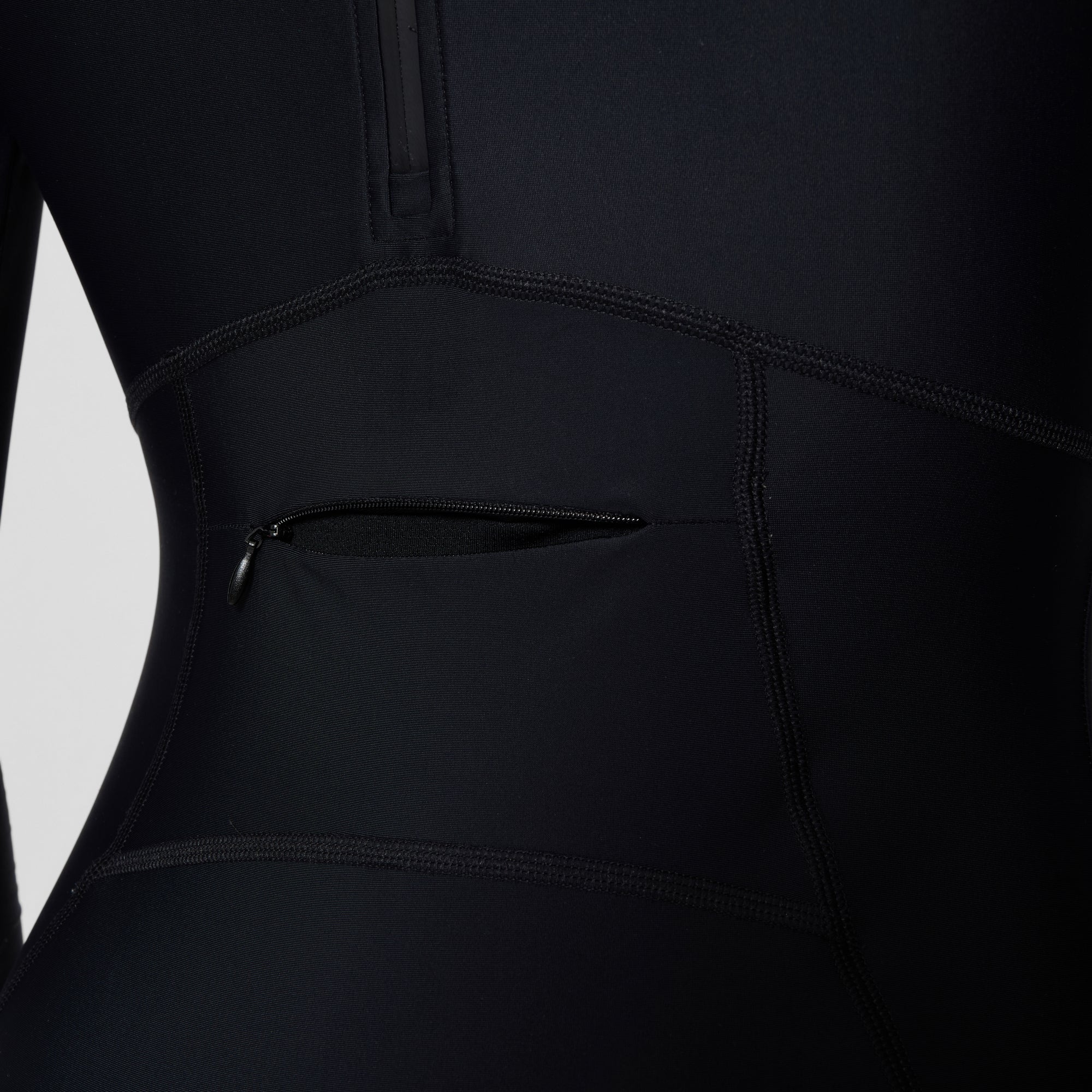 Women's Ocean Flex Long Sleeve Zip One Piece Black | Speedo USA