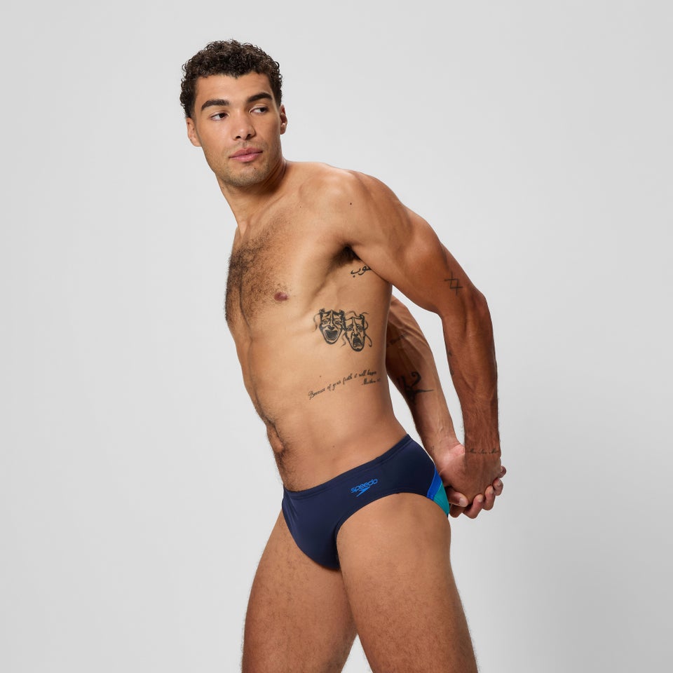 Herren Hyperboom Badehose Marineblau/Blau