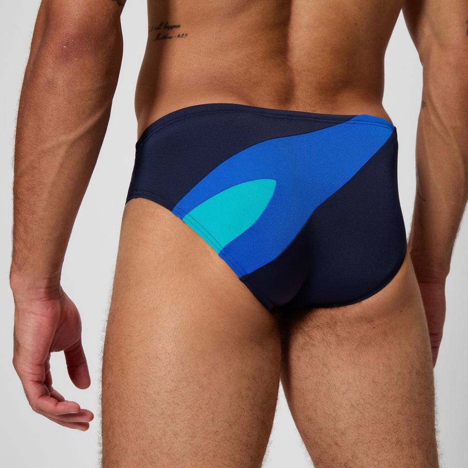 Herren Hyperboom Badehose Marineblau/Blau