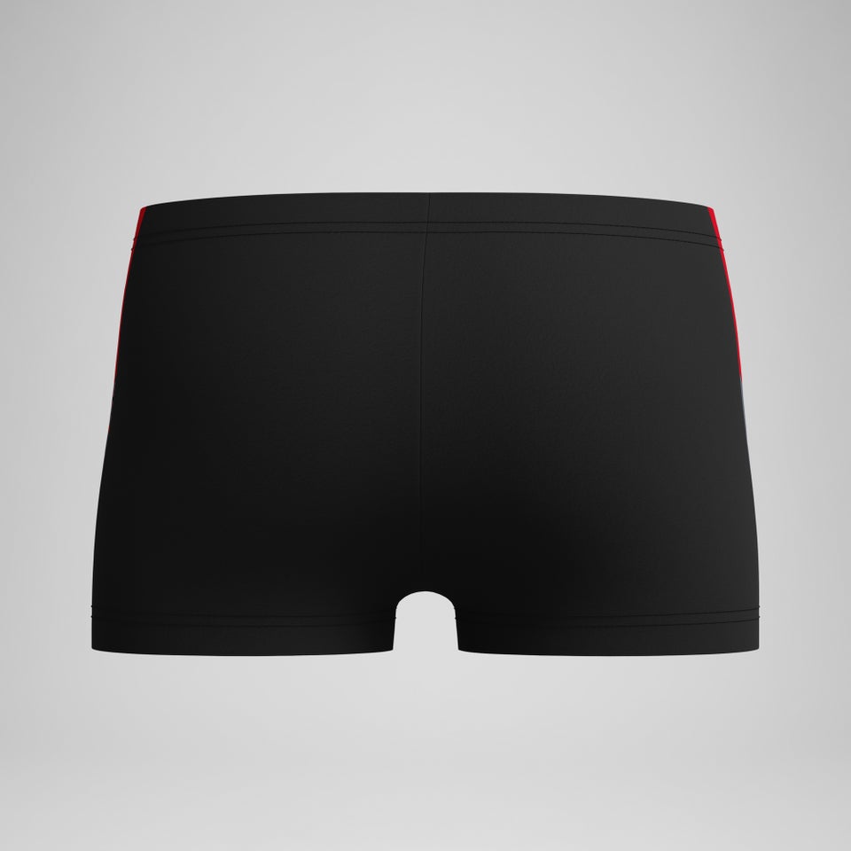 Jungen Dive Aquashorts Schwarz/Rot