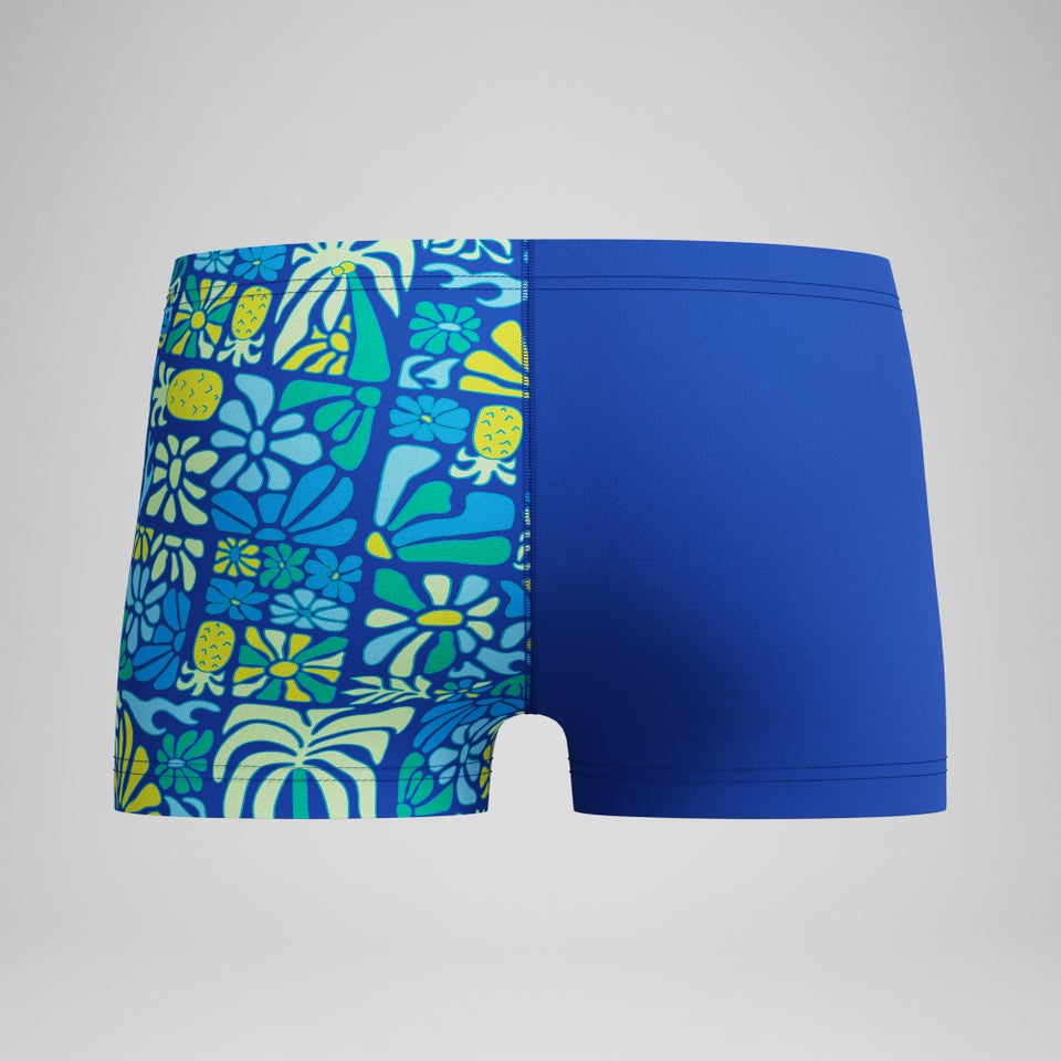 Boxer de bain Garçon imprimé bleu