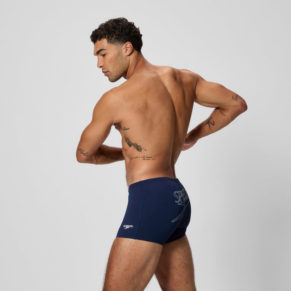 Men's Endurance+ Logo Aquashort Navy