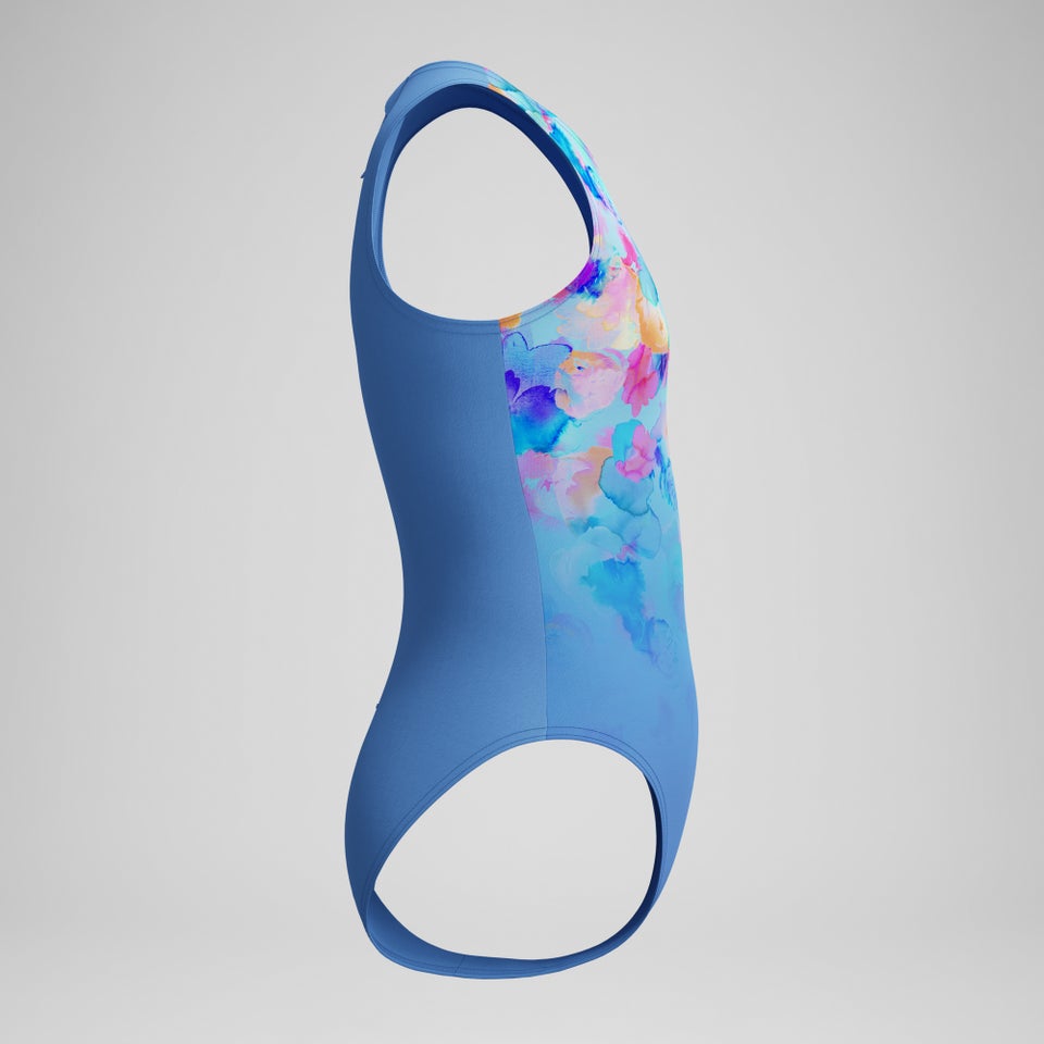 Girls Printed Hydrasuit Blue