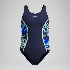 SPEEDO HYPERBOOM SPLICE MSBK 1PC BLU/LTGRN - 16