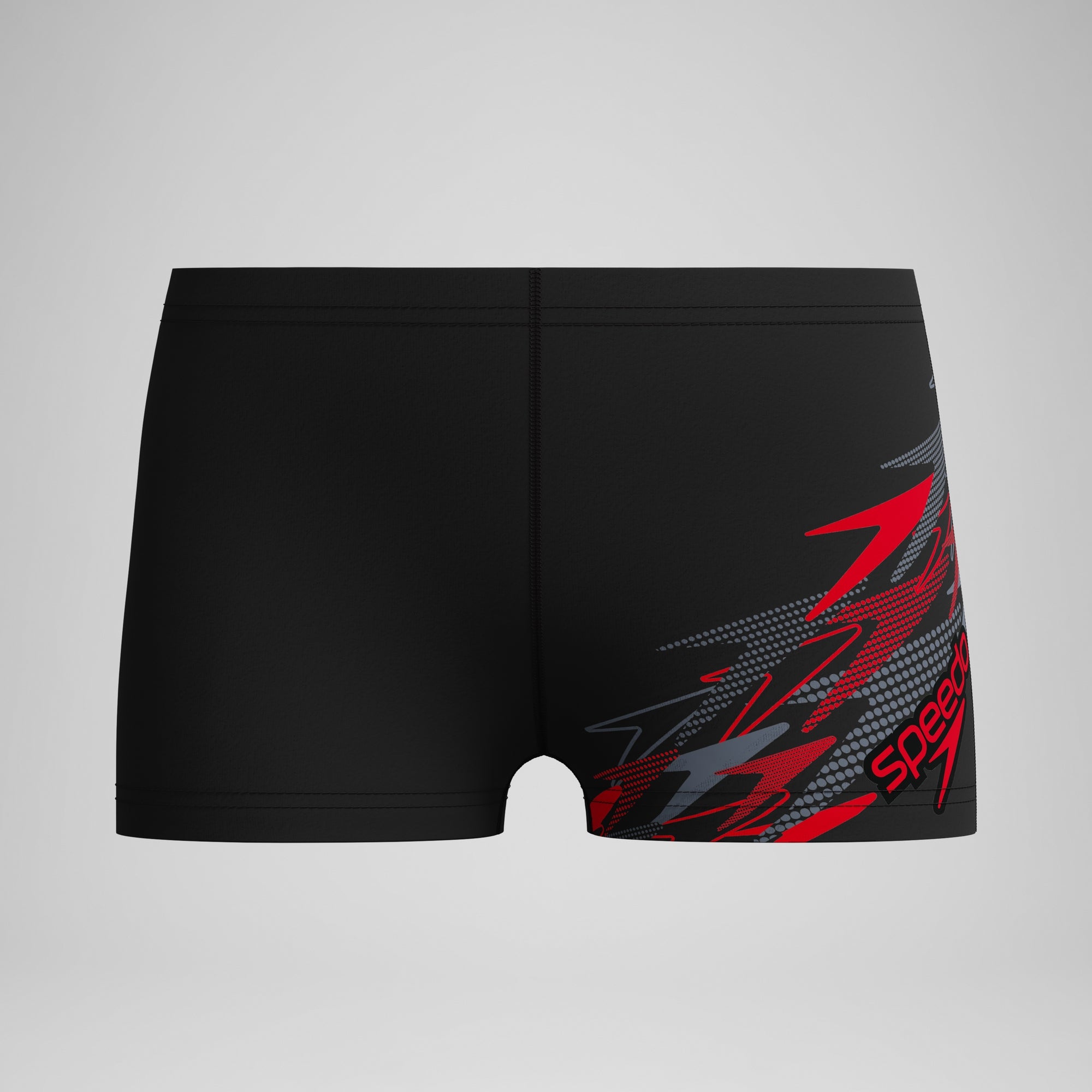 Boys Medley Logo Aquashort Black/Red | Speedo UK