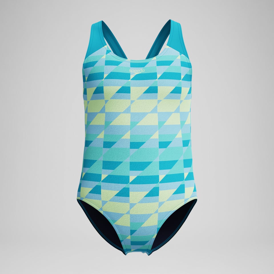 Maillot de bain Fille Splashback imprimé bleu