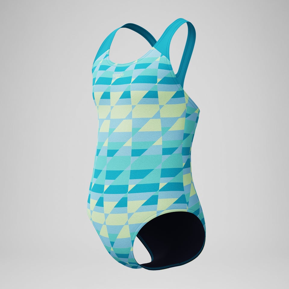 Maillot de bain Fille Splashback imprimé bleu