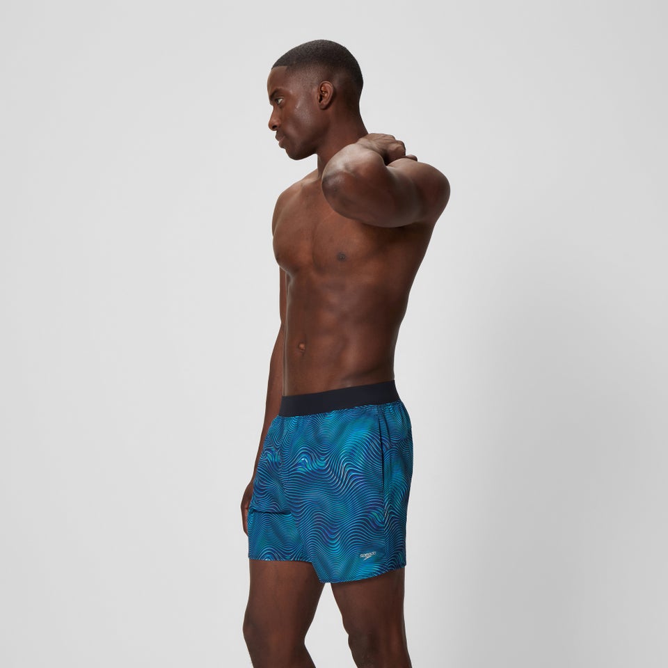 Men's Lookout Printed 40cm Swim Shorts Black/Navy