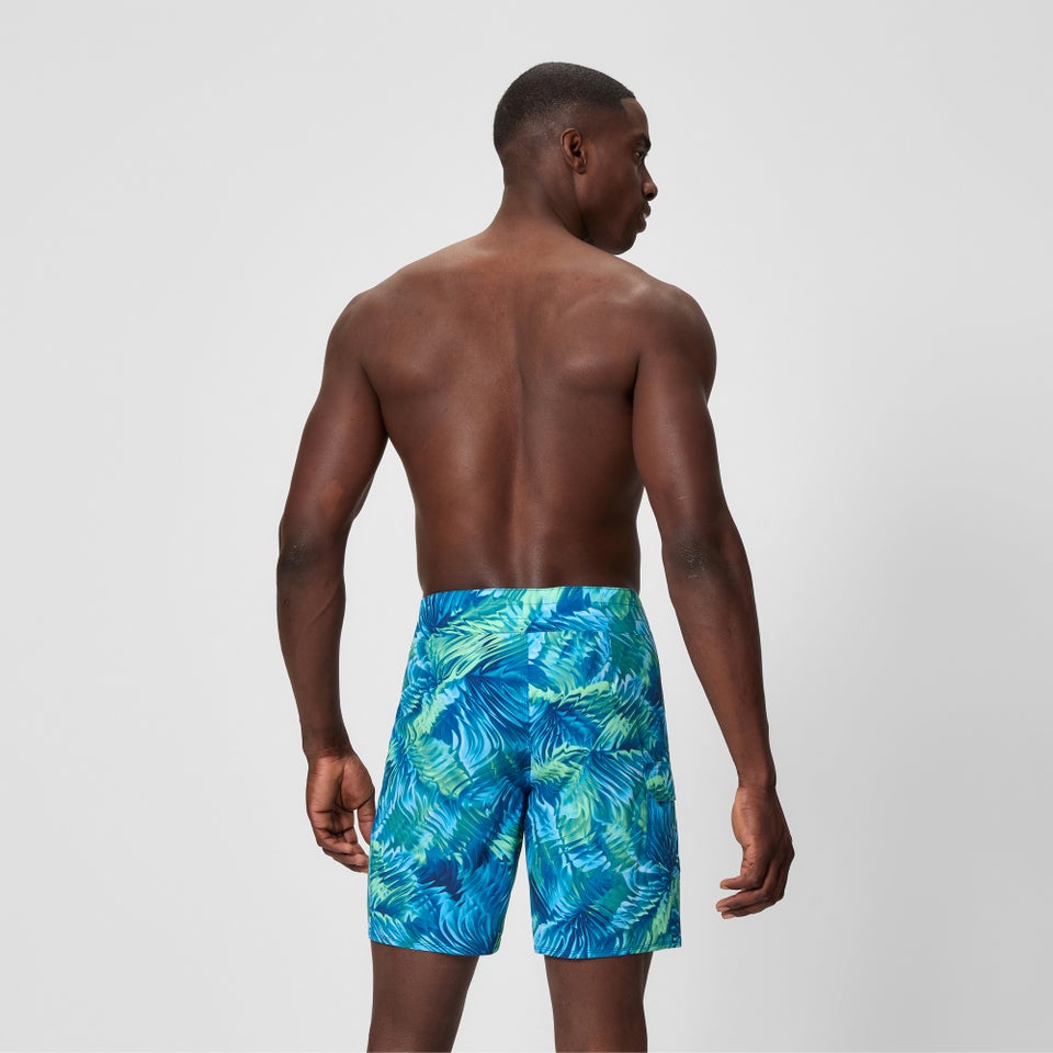 Men's Lookout Printed 45cm Boardshorts Navy/Teal