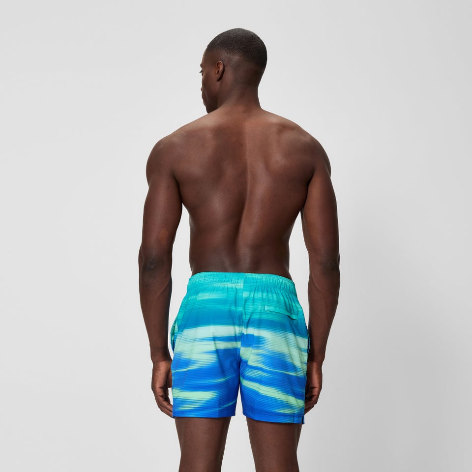 Men's Redondo Edge Printed 16" Swim Shorts Blue