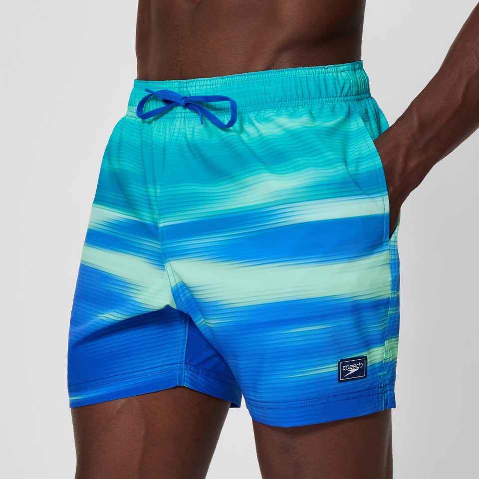 Men's Redondo Edge Printed 16" Swim Shorts Blue