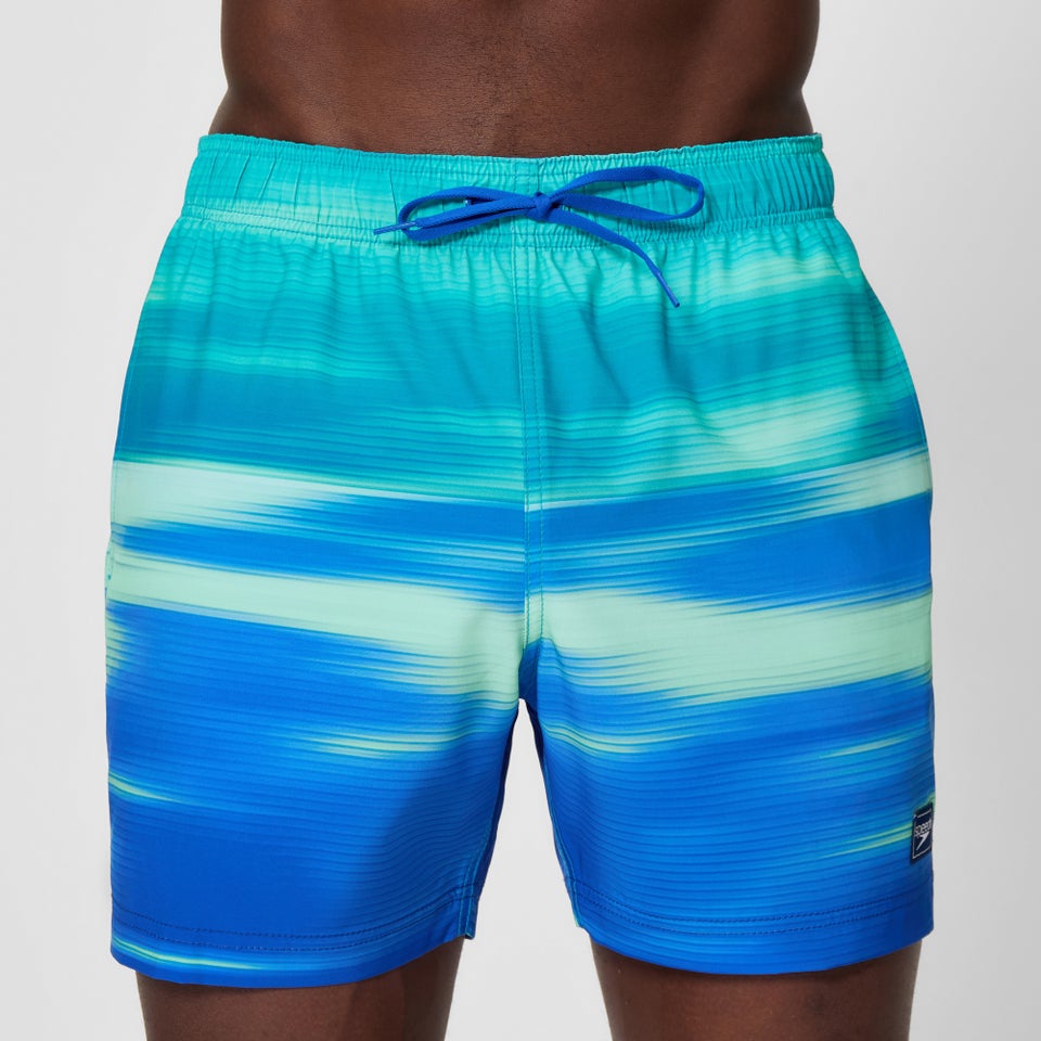 Men's Redondo Edge Printed 16" Swim Shorts Blue