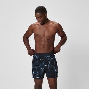 Men's Lookout Printed 40cm Swim Shorts Black/Grey