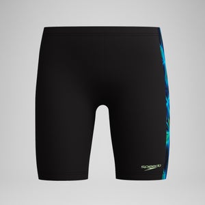Boys Printed Jammer Black/Green