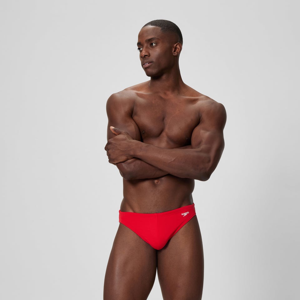 Men's The Speedo Solid 1.5" Brief Red