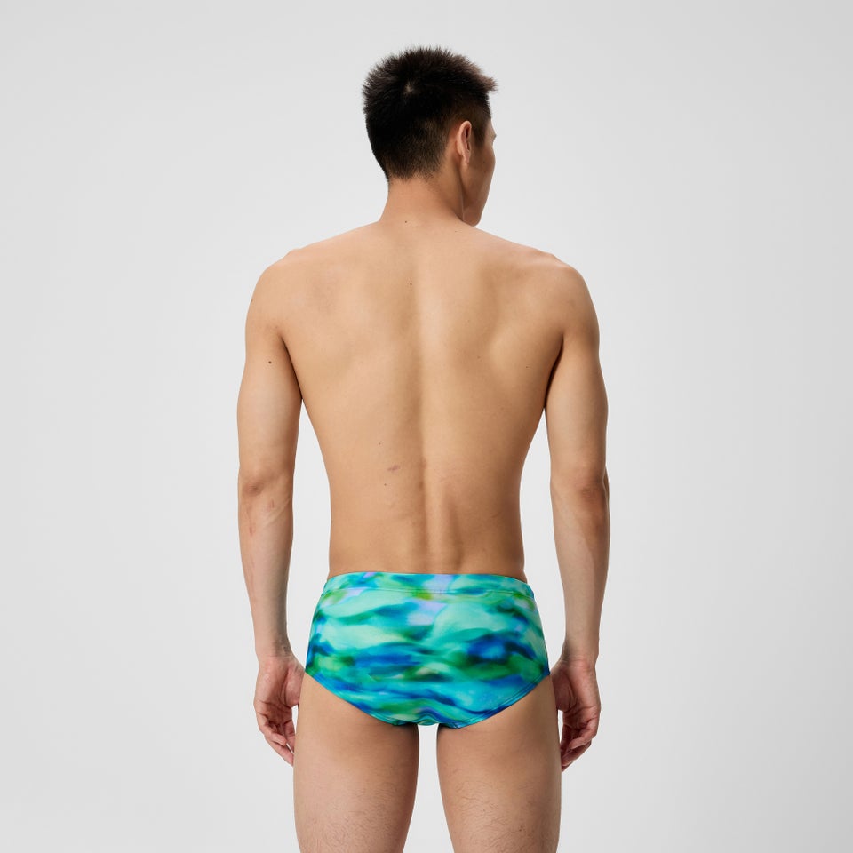 Herren Club Training Badehose mit Print Grün/Blau