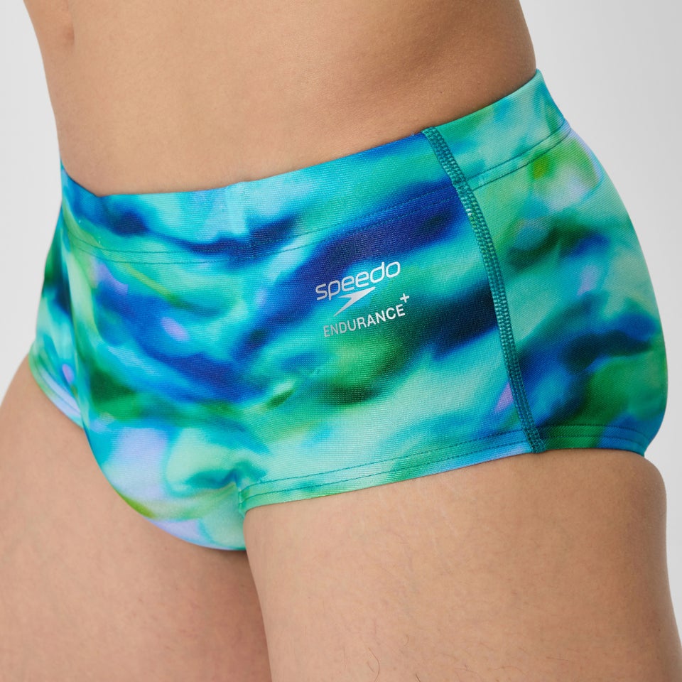 Herren Club Training Badehose mit Print Grün/Blau