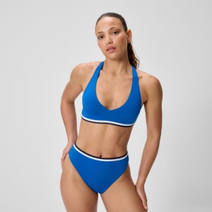 Women's Jetstream Racerback Bikini Top Blue/White