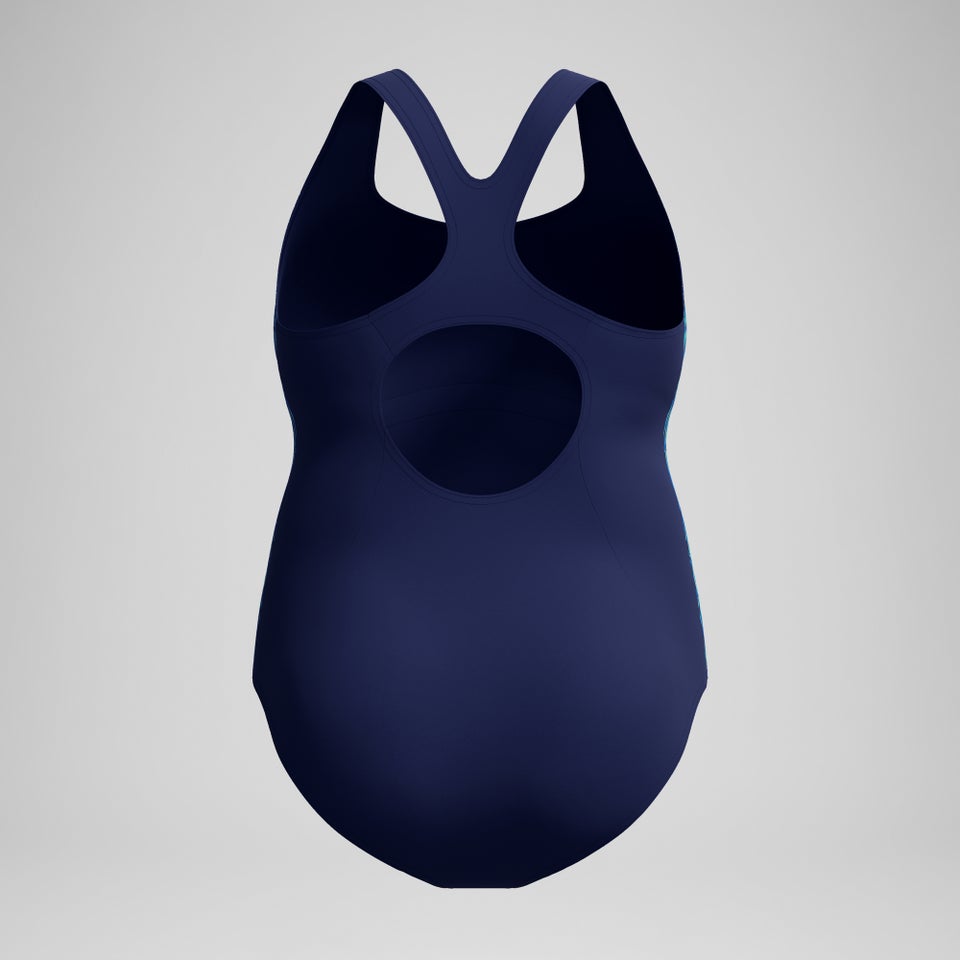 Maillot de bain Femme Medalist Placement grande taille bleu marine/bleu