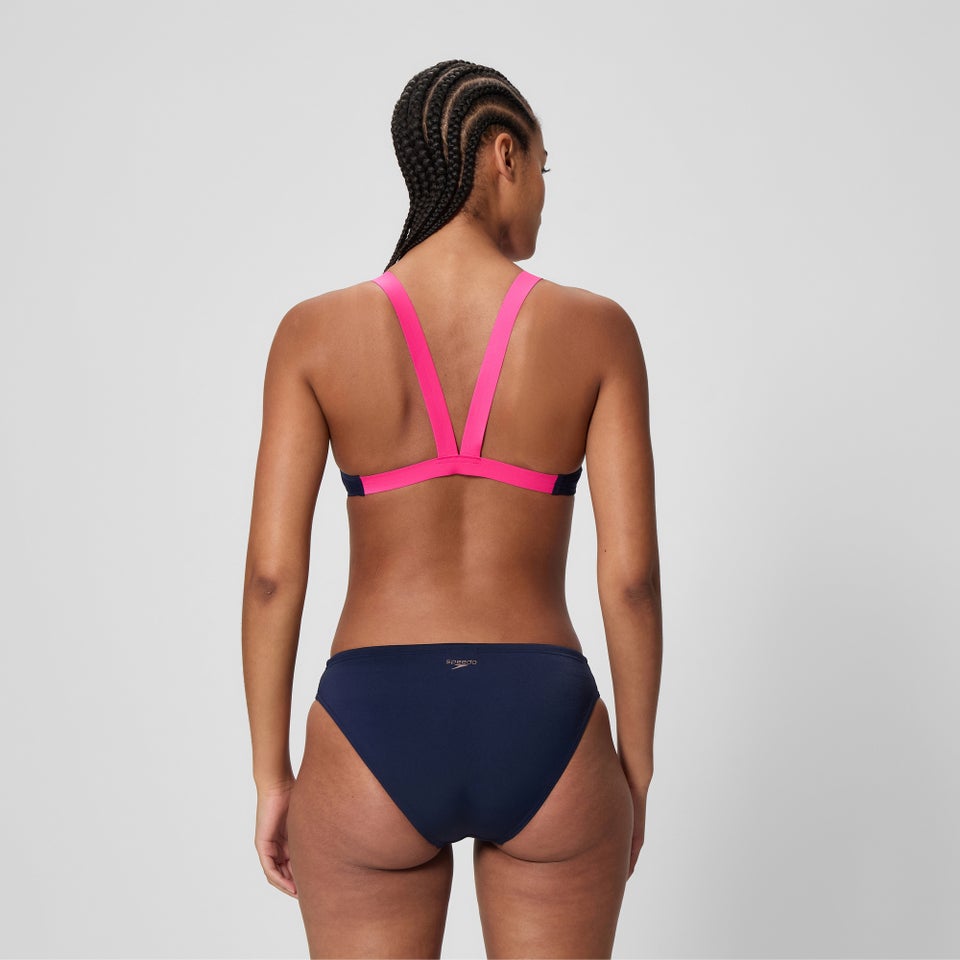 Women's Boom Solid Leaderback Two Piece Navy/Pink