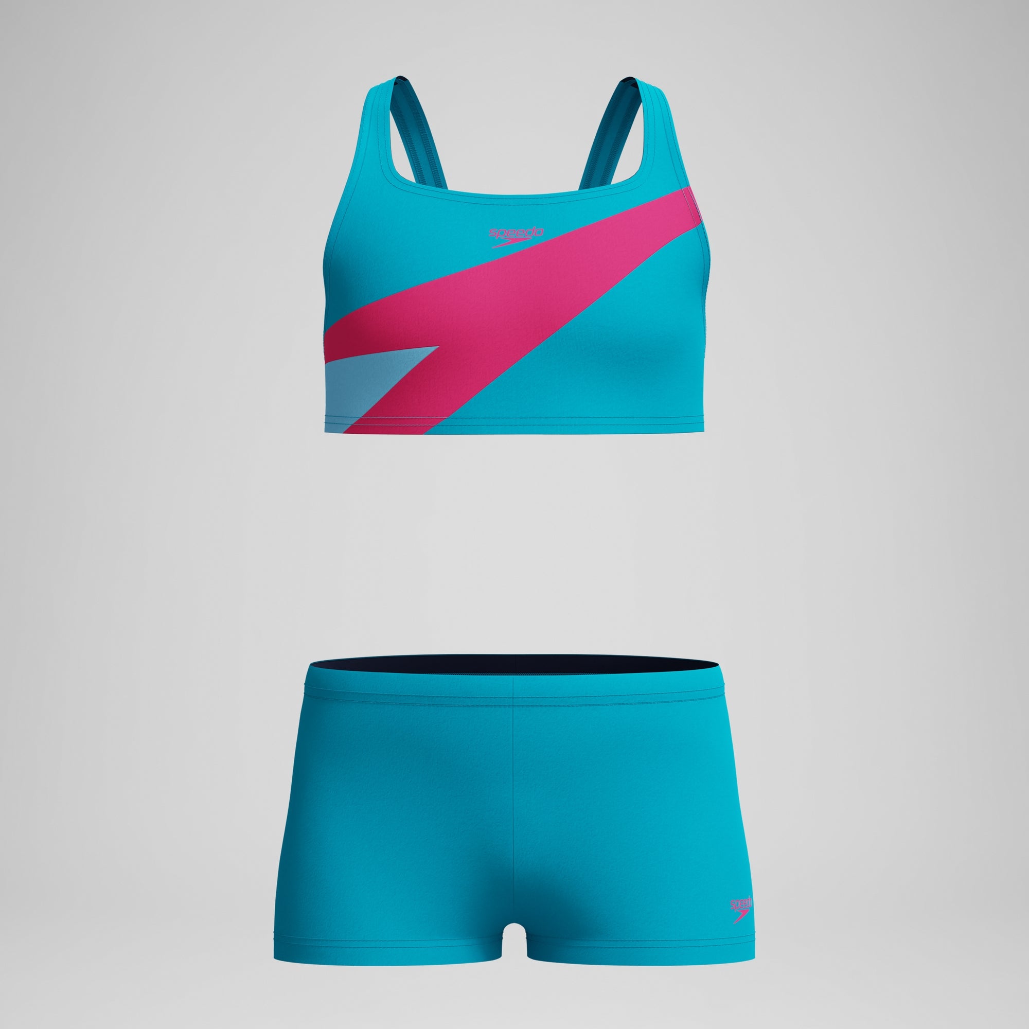 Girls Hyperboom Butterfly Back Two Piece Navy/Blue | Speedo USA