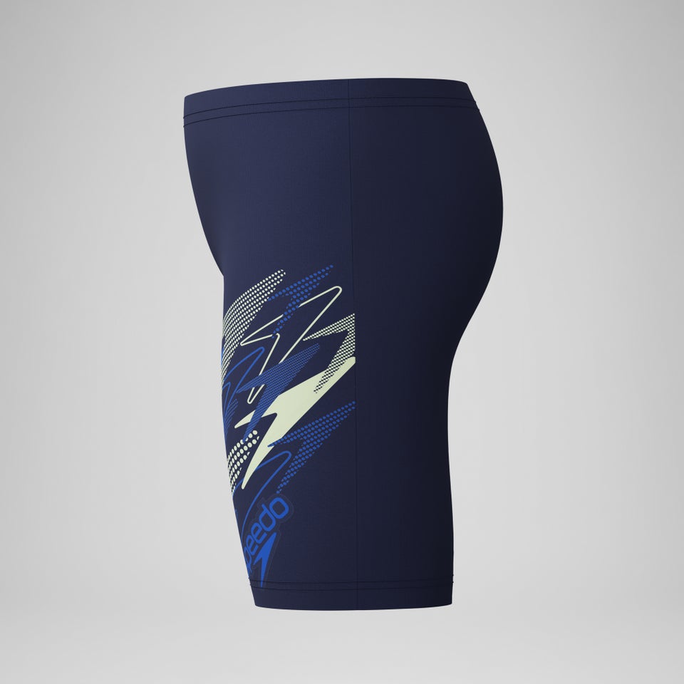 Jungen Medley Schwimmhose mit Logo Marineblau/Blau