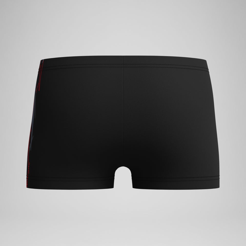 Jungen Placement Aquashorts Schwarz/Rot