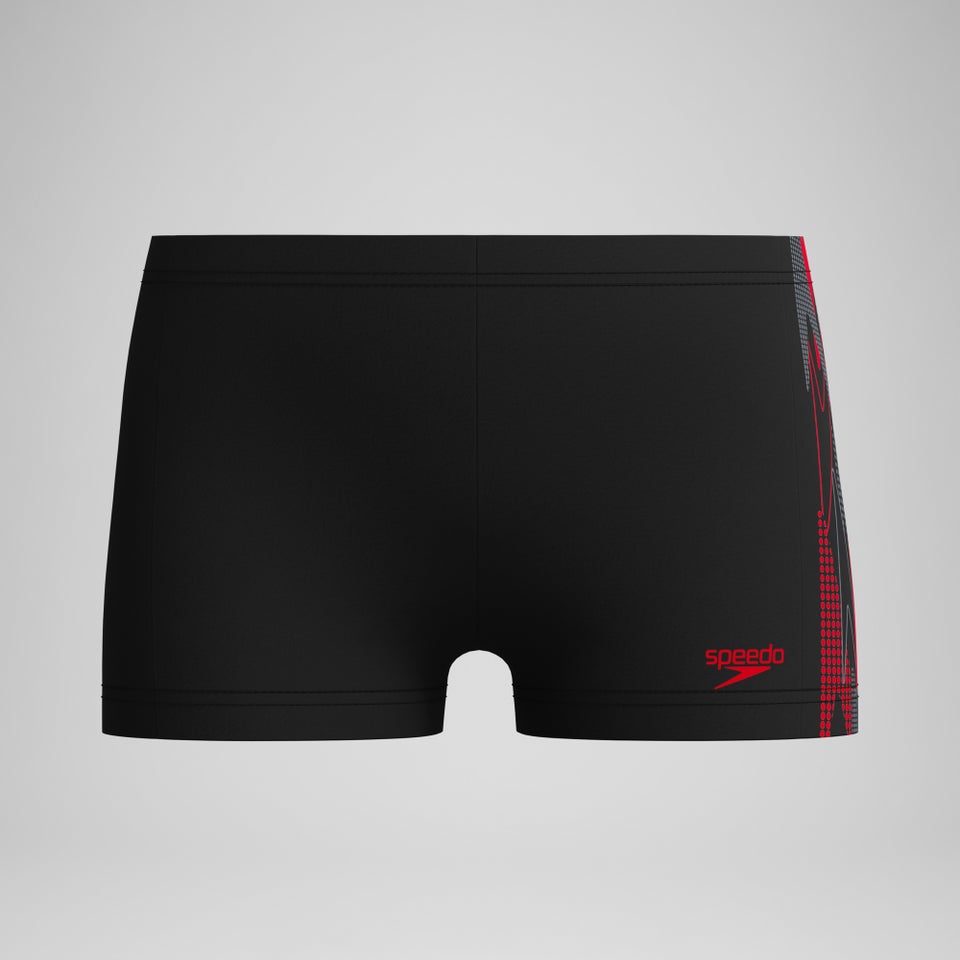 Jungen Placement Aquashorts Schwarz/Rot