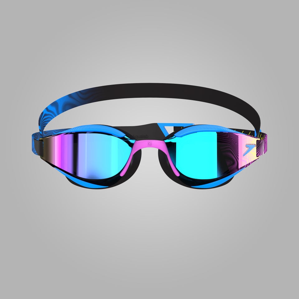 Adult Fastskin Hyper Elite Mirrored Goggles Blue/Grey