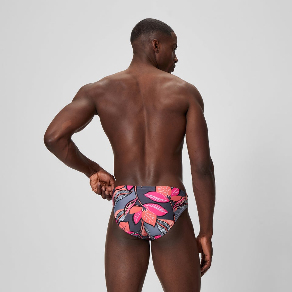 Men's Beachstar Printed 2" Brief Coral/Gray