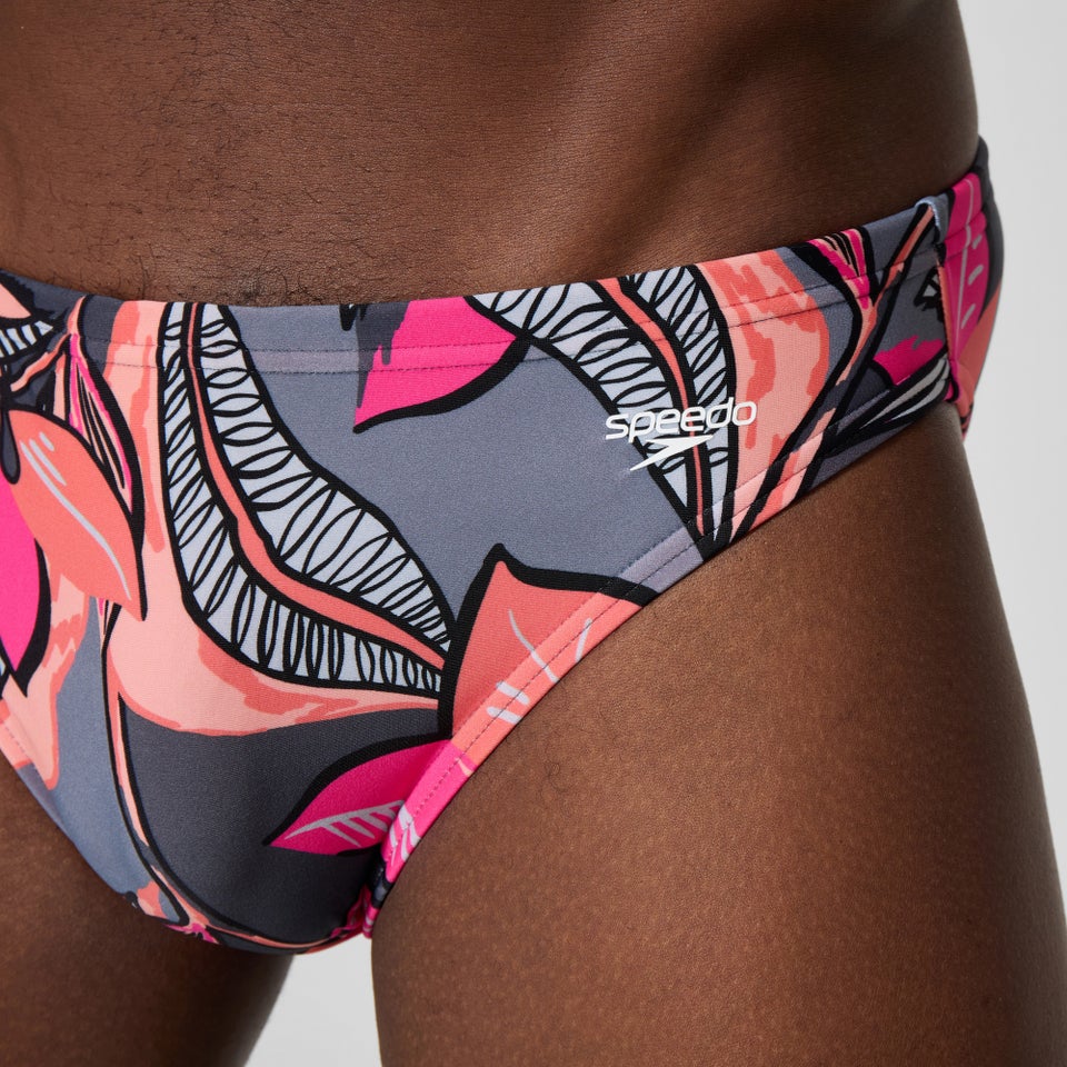 Men's Beachstar Printed 2" Brief Coral/Gray