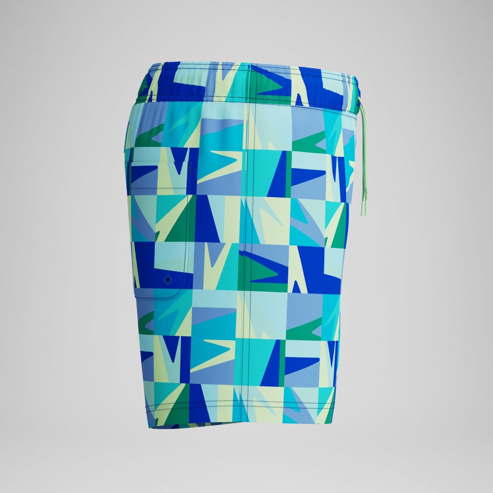 Boys Printed 33cm Swim Shorts Green