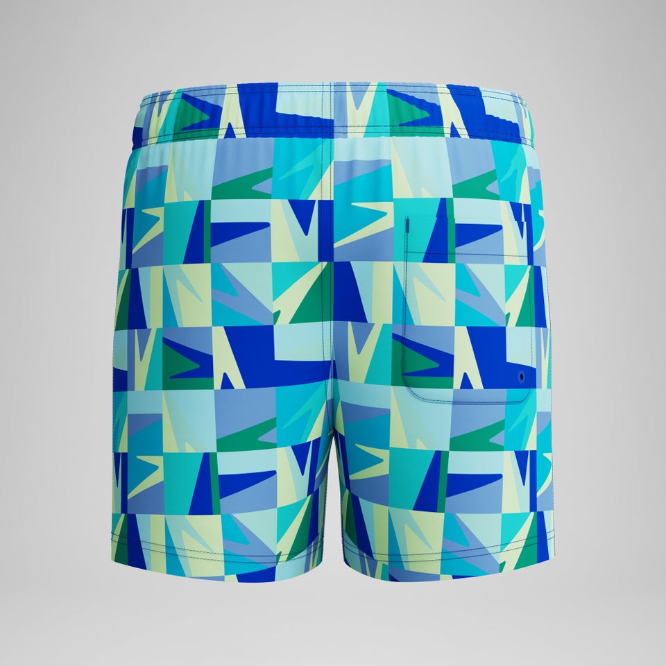 Boys Printed 33cm Swim Shorts Green