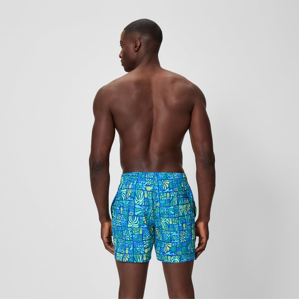 Herren Redondo Edge Badeshorts 40 cm mit Print Blau