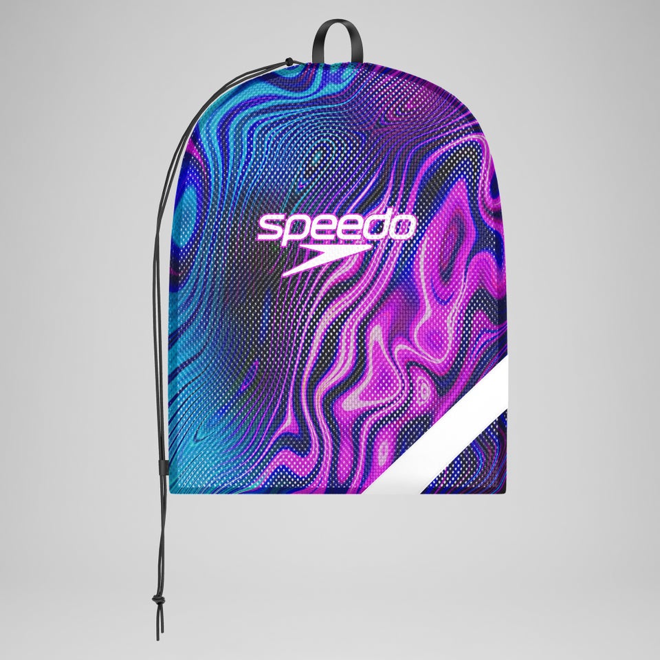 Printed XL Team Mesh Bag Purple