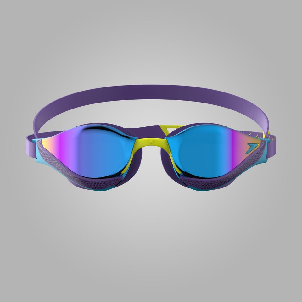 Lunettes de natation Adulte Fastskin Pure Focus à effet miroir bleu